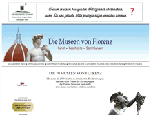 Tablet Screenshot of florentinermuseen.com